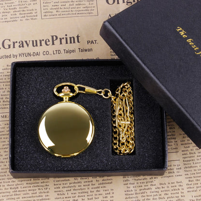 Quartz Pocket Watch Gift Box Set
