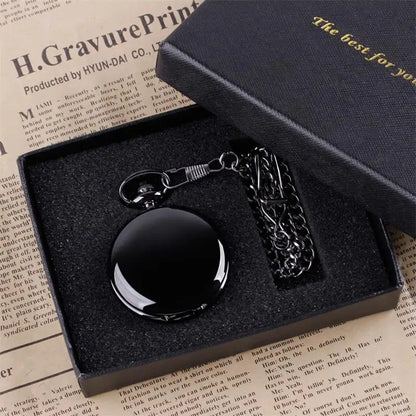 Quartz Pocket Watch Gift Box Set