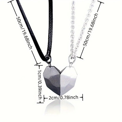 Couple Heart Pendant Necklace