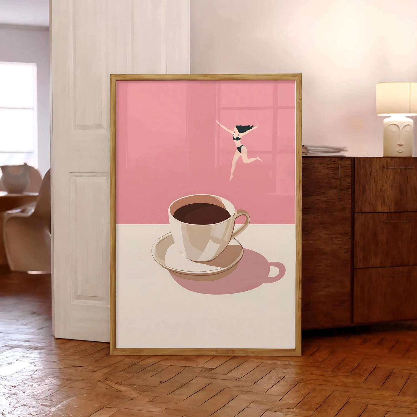 Coffee Diver Canvas Wall Art Posters