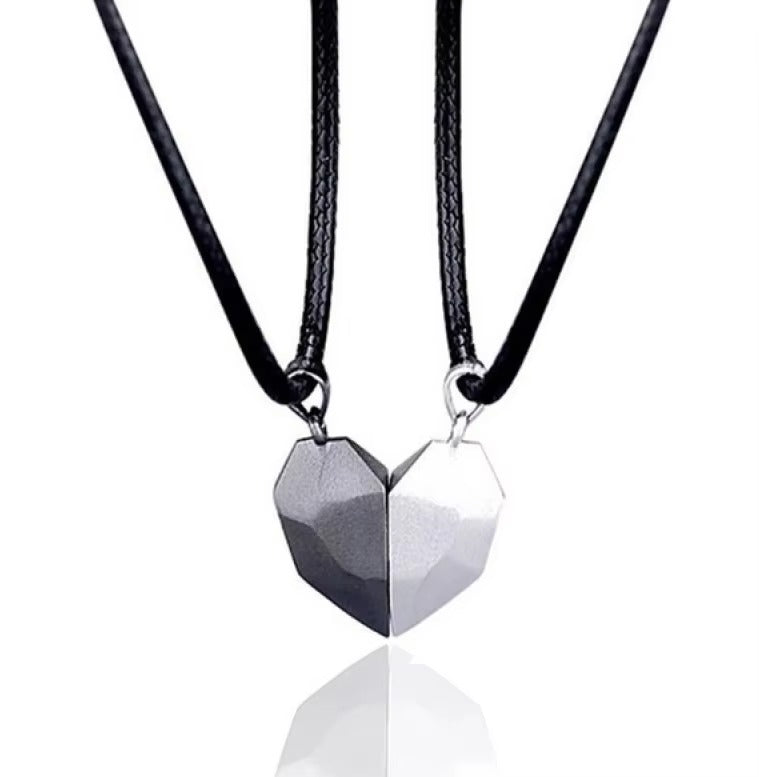 Couple Heart Pendant Necklace