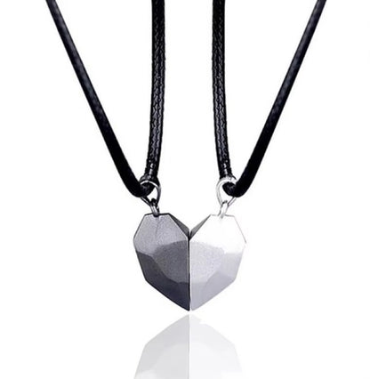 Couple Heart Pendant Necklace