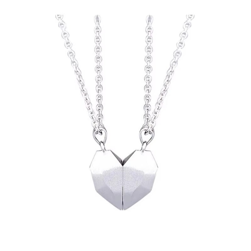 Couple Heart Pendant Necklace