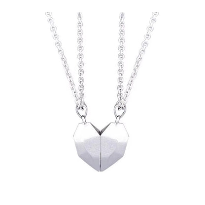 Couple Heart Pendant Necklace