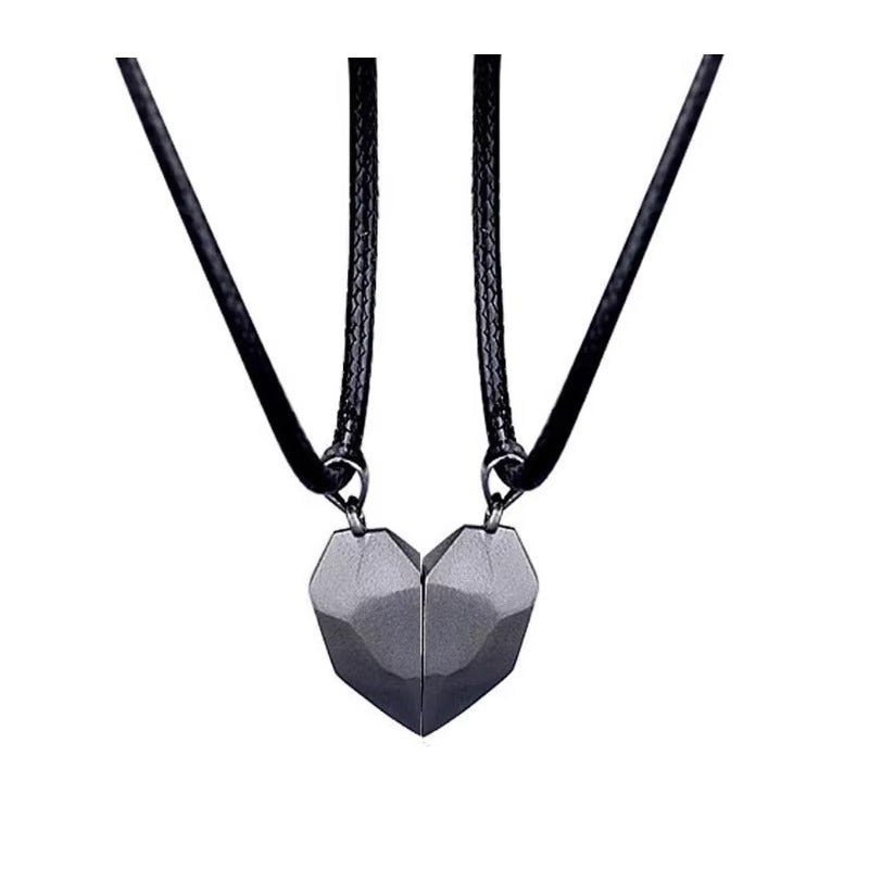 Couple Heart Pendant Necklace